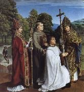 Gerard David Camon Bernardijn Salviati and Saints Martin,Bernardino and Donatian oil painting artist